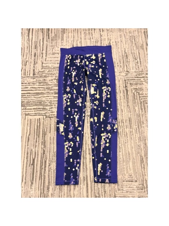 Under Armour Pants - Under Armour women's small purple/neon full length leggings